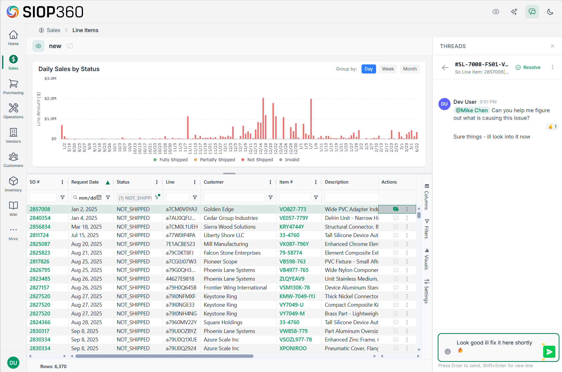 Threads & Collaboration screenshot